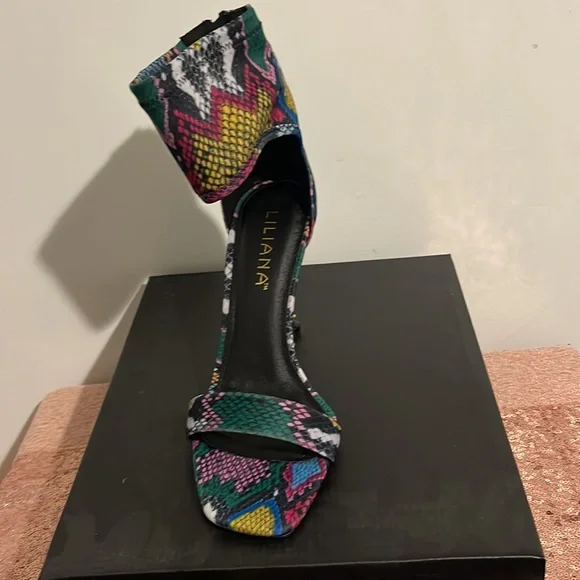 Sexy colorful Snake Skin heels! Just waiting on you!!! ❤️ - Picture 2 of 5